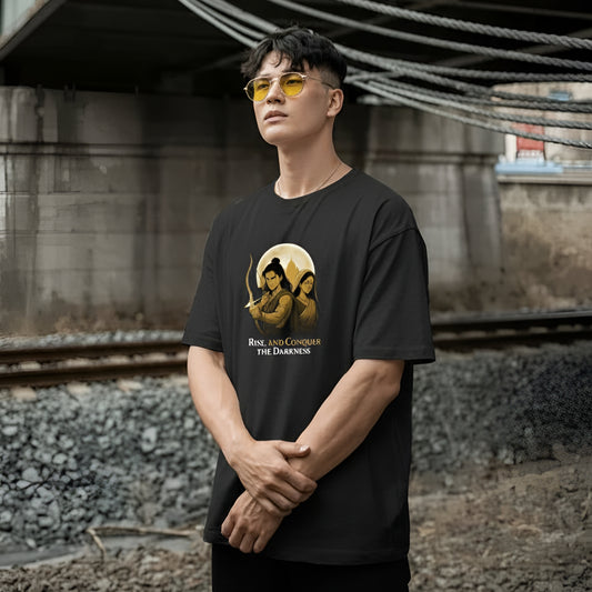 Rise And Conquer Darkness Premium Unisex Graphic T-Shirt 👕