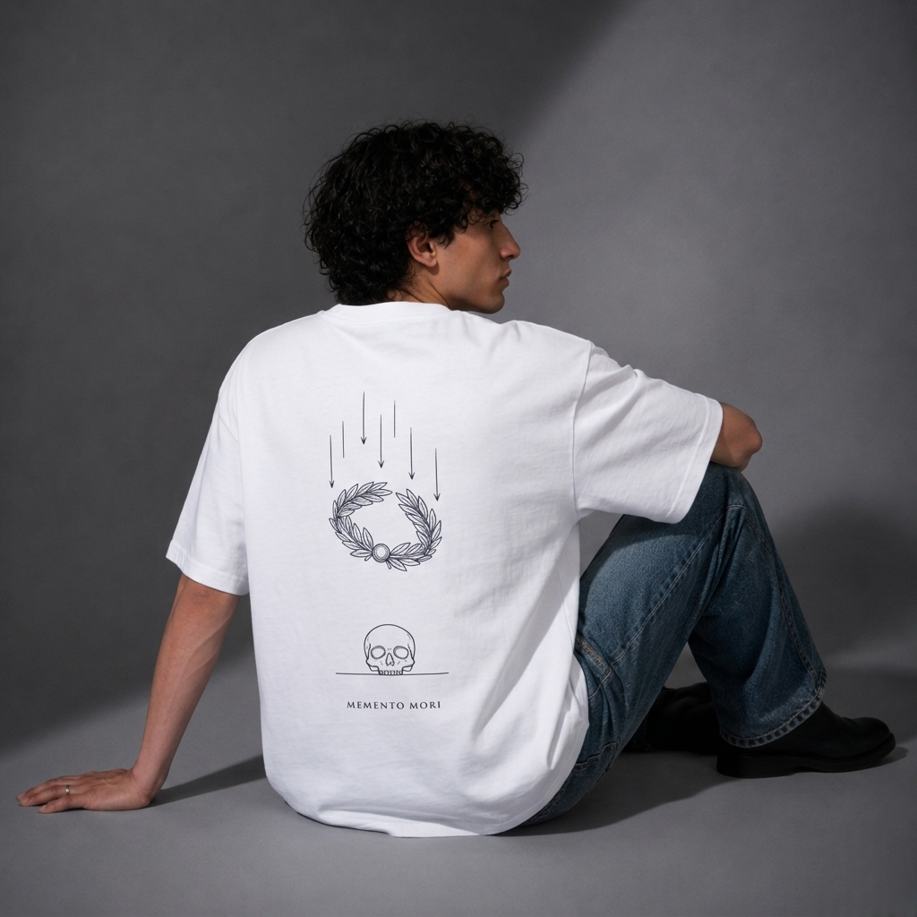 Memento Mori Unisex Terry Oversized T-Shirt
