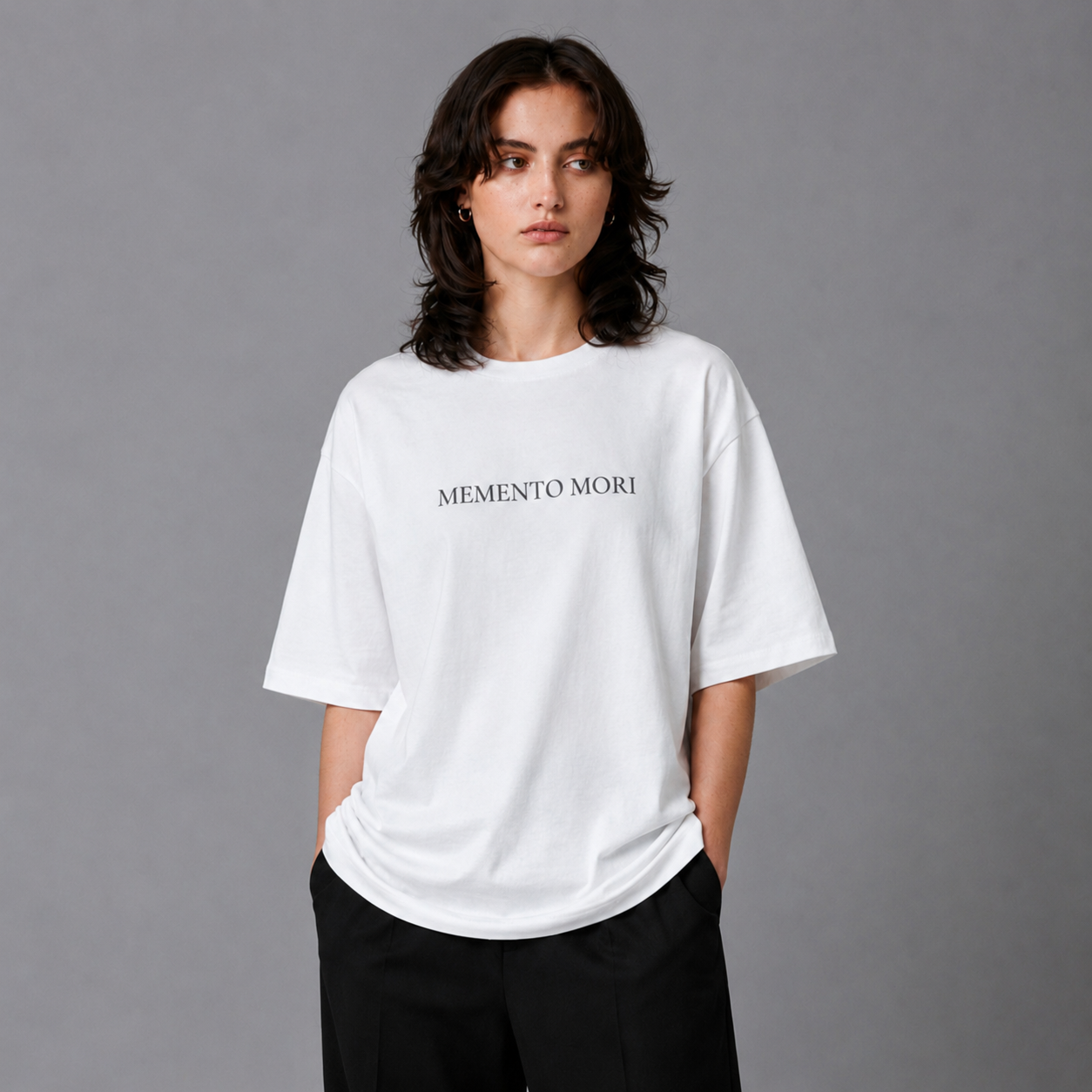 Memento Mori Unisex Terry Oversized T-Shirt