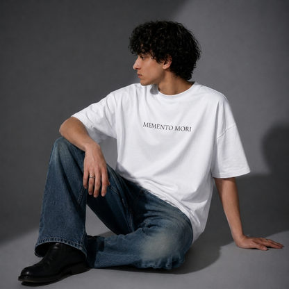 Memento Mori Unisex Terry Oversized T-Shirt