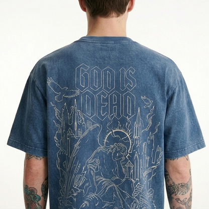 "God Is Dead" Premium Boxy Fit T Shirt